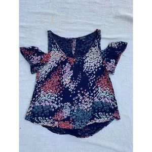 Off The Shoulder Floral Lucky Brand Top